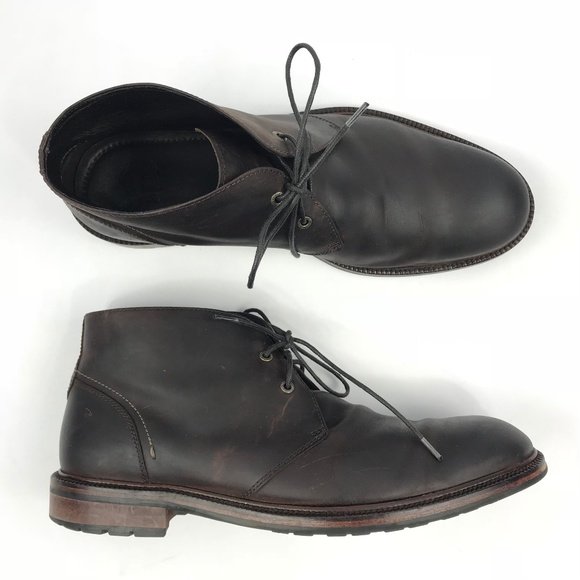 Johnston Murphy Mens Leather Chukka 